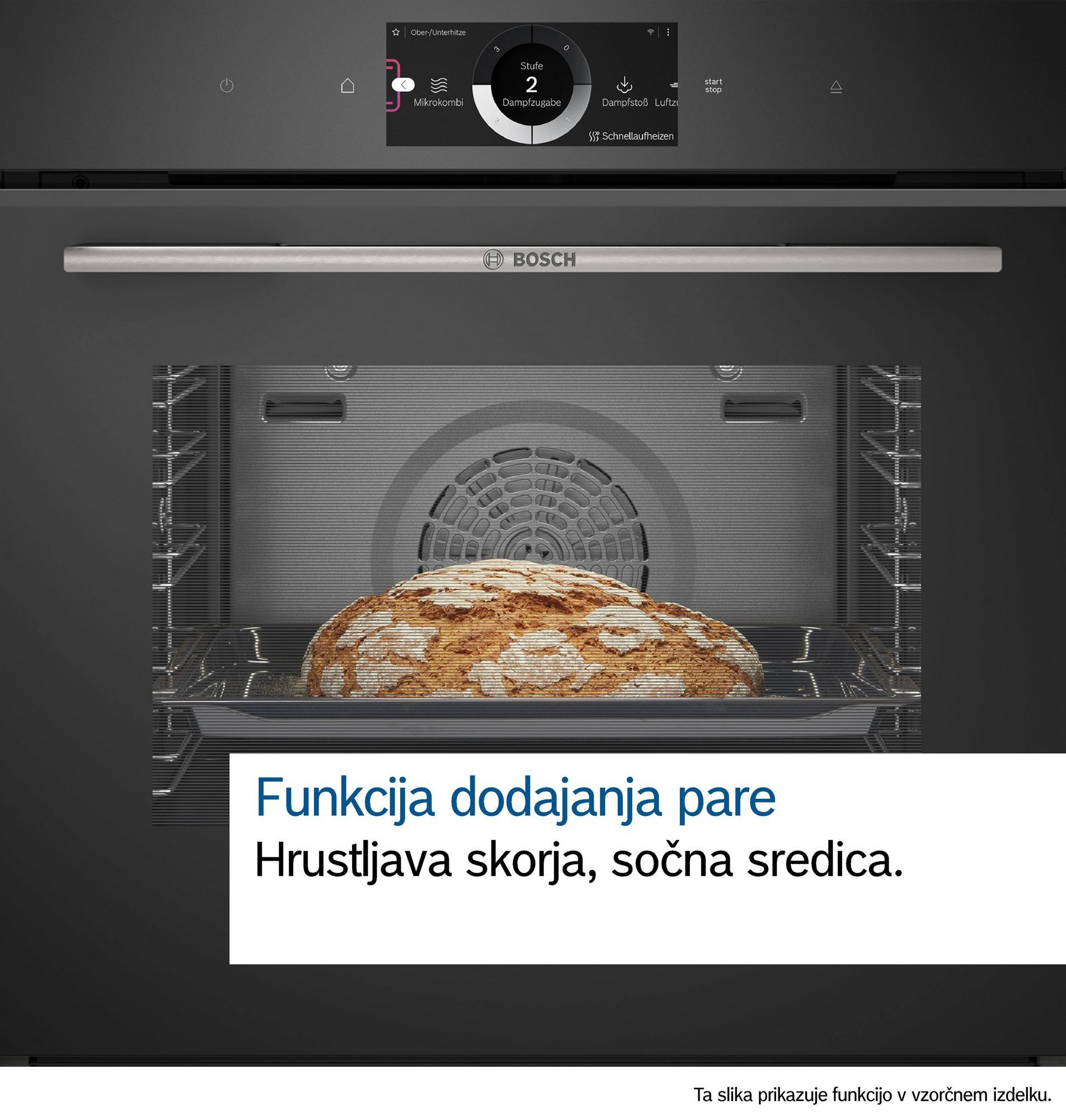 BOSCH Accent Line Pečica z dodajanjem pare HRG978NB1 - slika 7
