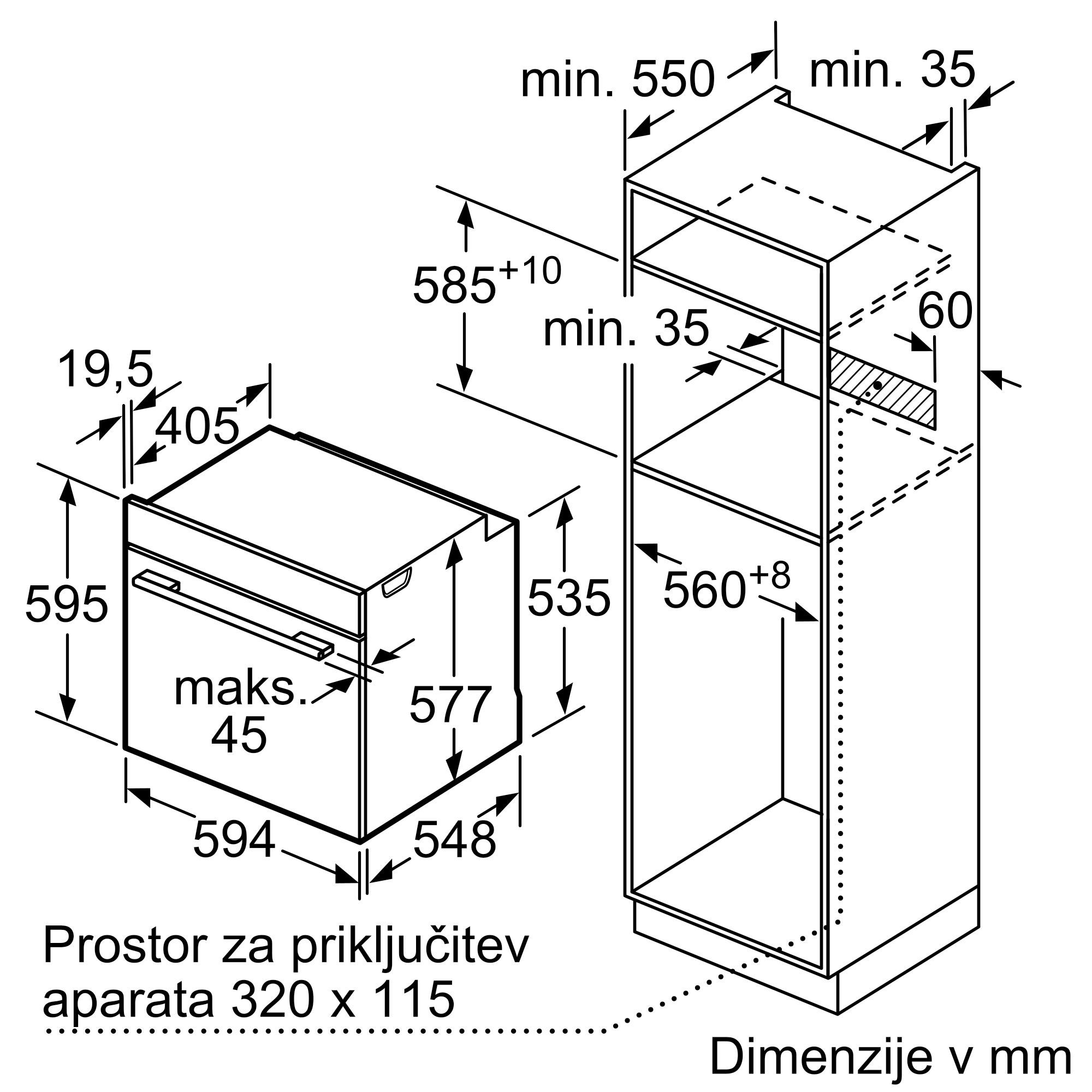 BOSCH Accent Line Pečica z dodajanjem pare HRG978NB1 - slika 12
