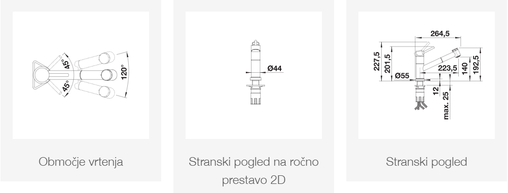 Blanco armatura KANO-S-F Vario 527969 - slika 2