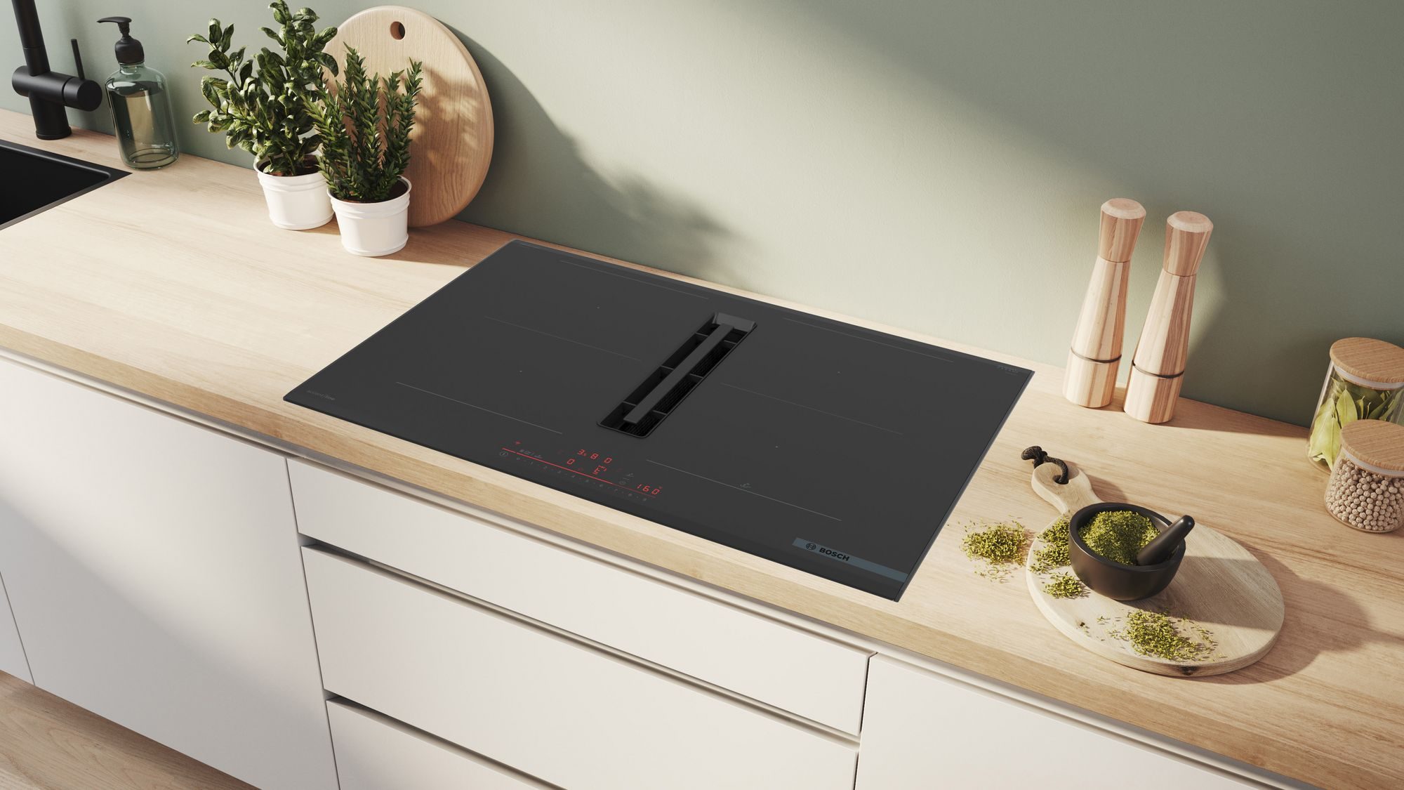 Bosch Accent Line Indukcijska plošča z vgrajeno napo PVQ795H26E - slika 3