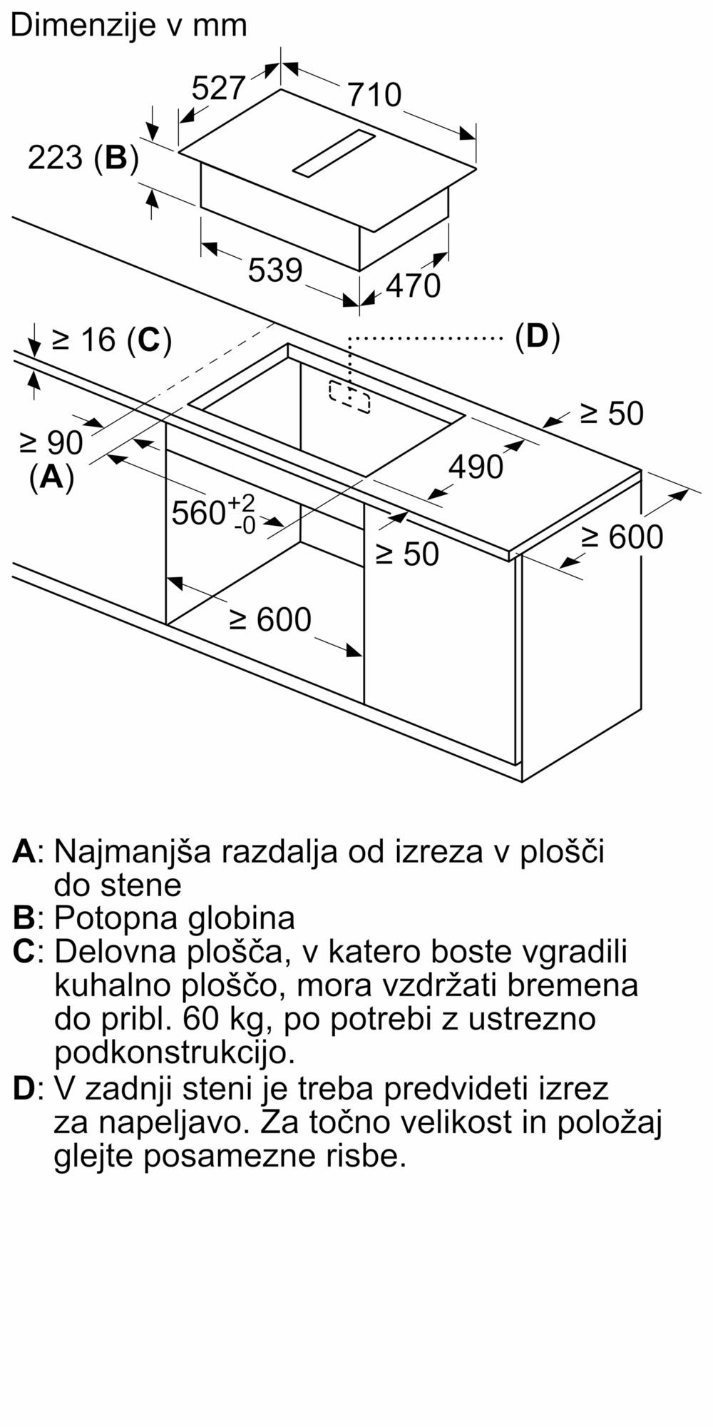 Bosch Accent Line Indukcijska plošča z vgrajeno napo PVQ795H26E - slika 6