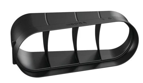 EFBH15 Bora Ecotube koleno ploščato horizontalno