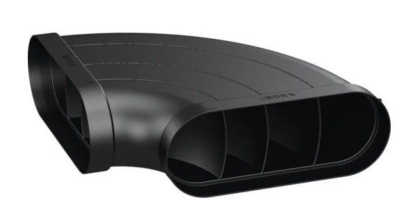 EFBH90 Bora Ecotube koleno ploščato horizontalno