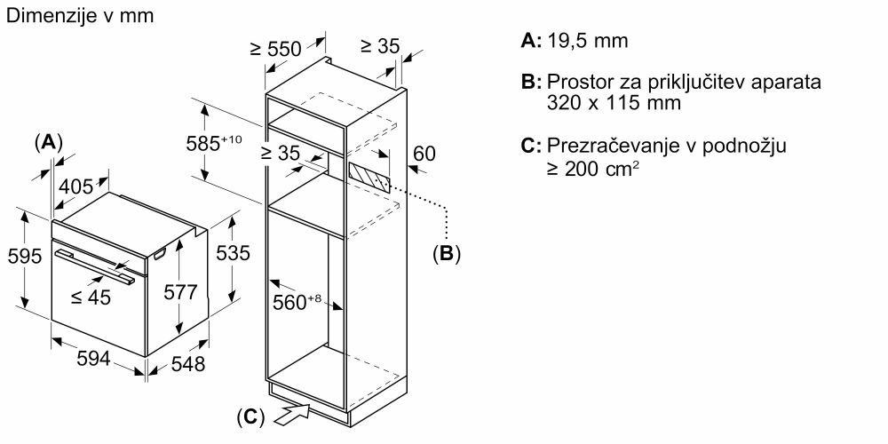 Bosch kombinirana pečica Accent Line z mikrovalovi in dodajanjem pare HNG978NM1 Matt Black - slika 3