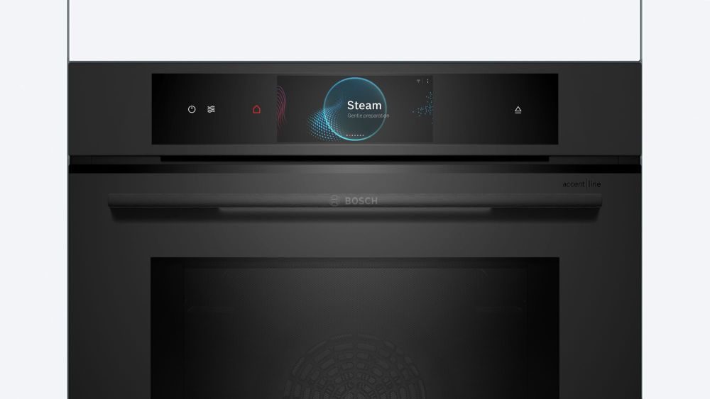 Bosch kombinirana pečica Accent Line z mikrovalovi in dodajanjem pare HNG978NM1 Matt Black - slika 4