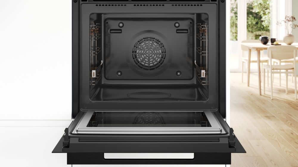 Bosch kombinirana pečica Accent Line z mikrovalovi in dodajanjem pare HNG978NM1 Matt Black - slika 5