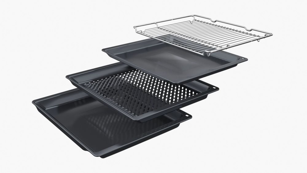 Bosch kombinirana pečica Accent Line z mikrovalovi in dodajanjem pare HNG978NM1 Matt Black - slika 8