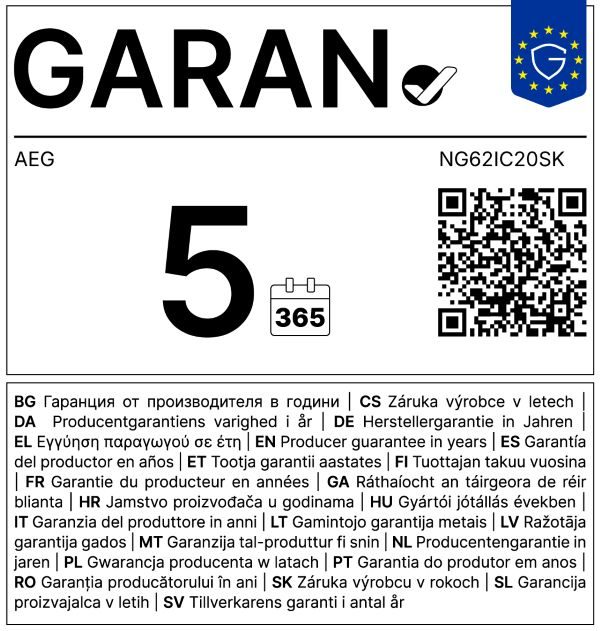 AEG Vgradni pomivalni stroj NG62IC20SK - slika 4