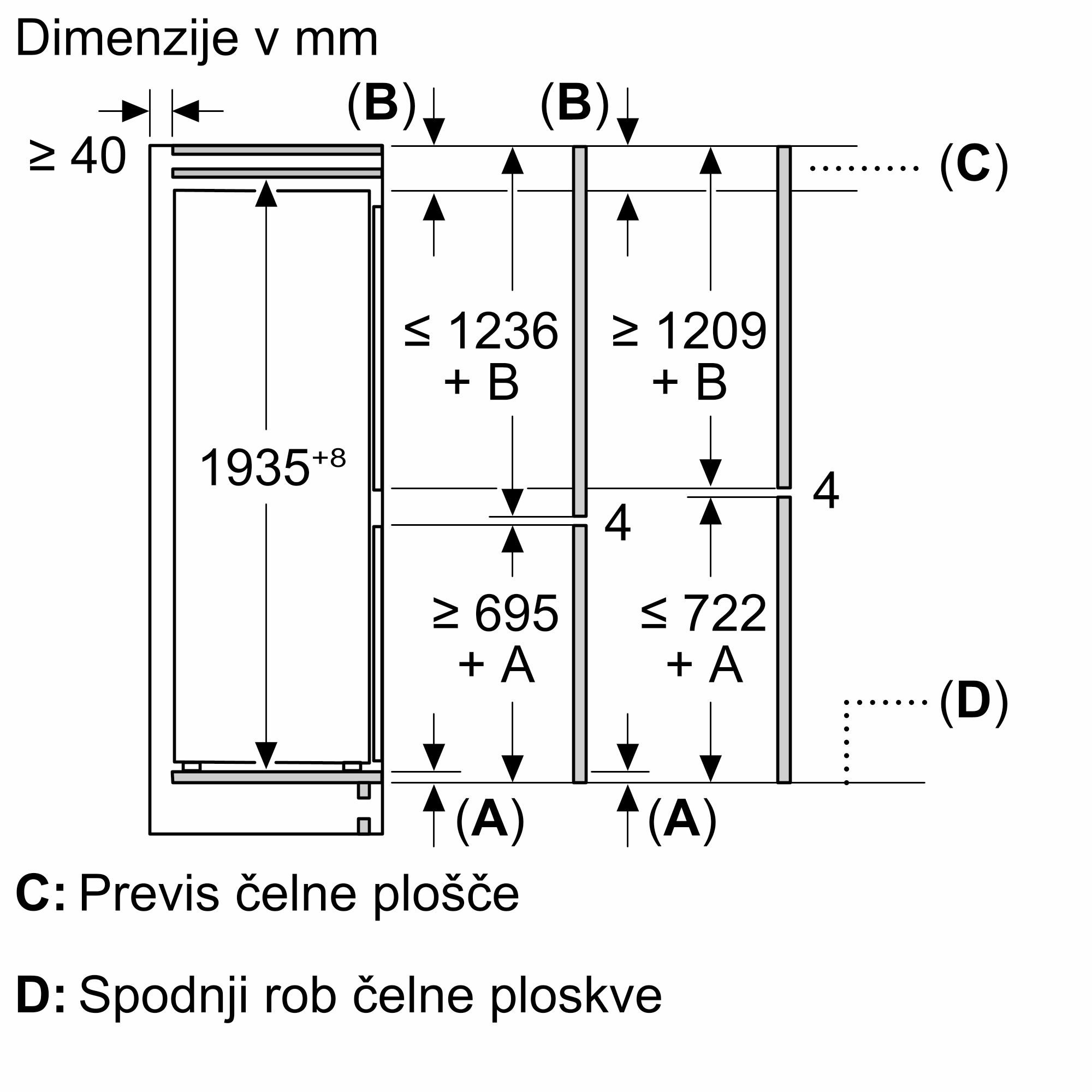 Bosch vgradni hladilnik Accent Line KIN96SFD0 - slika 7