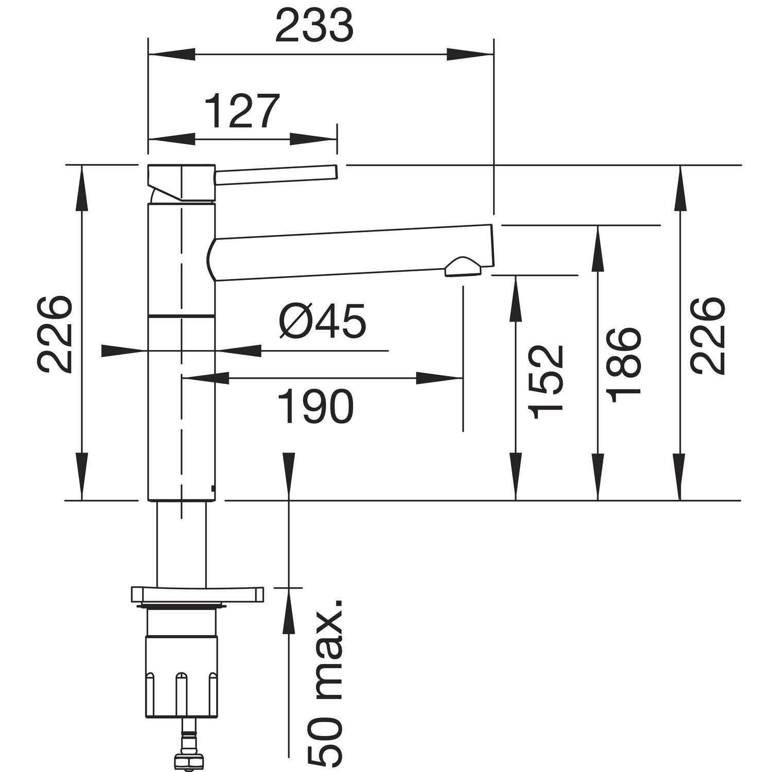 BLANCO ARMATURA ALTA II 527532 - slika 2