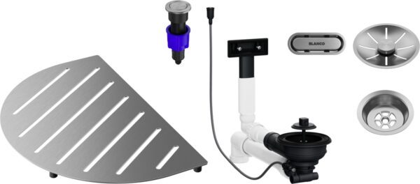BLANCO Set OOVALON cedilo in Infino Nerjavno jeklo 527993
