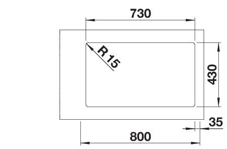 BLANCO KORITO SOLIS 700-IF 526126 - slika 4