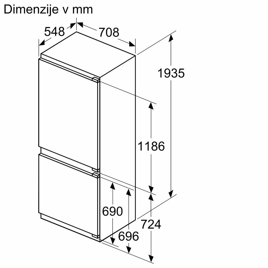 Bosch vgradni hladilnik Accent Line KBN96SDD0 - slika 7