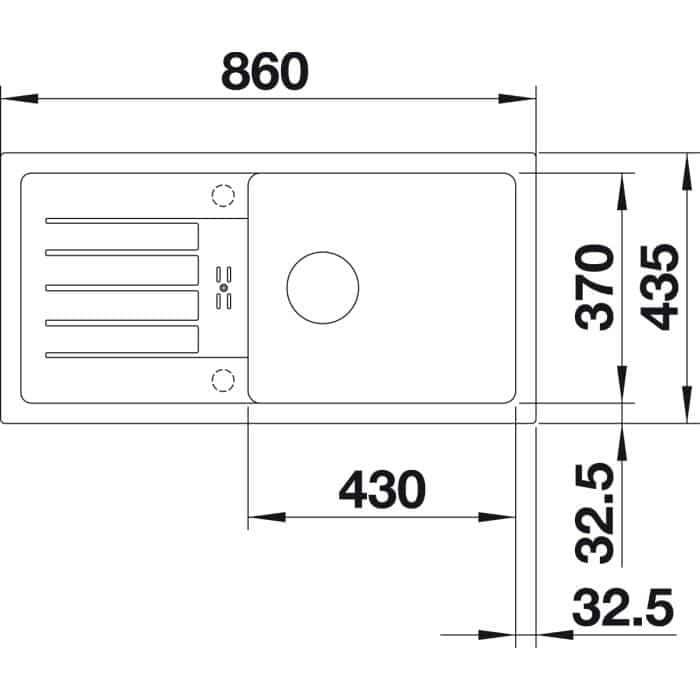 BLANCO FAVUM XL 6 S 524238