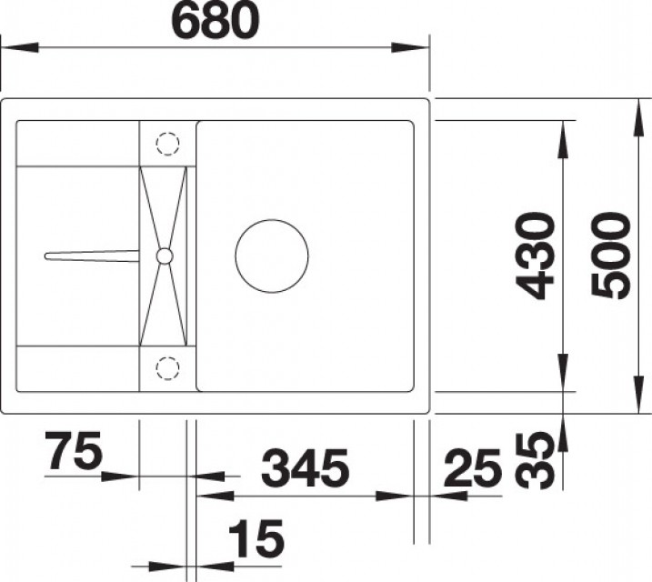 BLANCO METRA 45 S Compact 519580